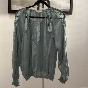 Oli & Hali seafoam Long Sleeve Blouse